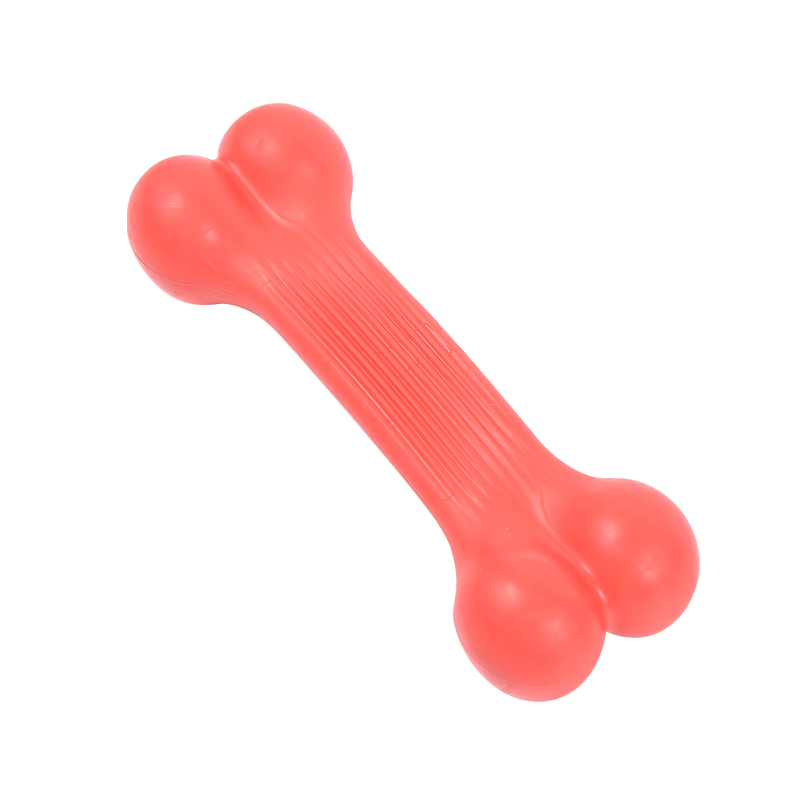 Naturgummi knogleform bide hundetygger til kæledyrsleg